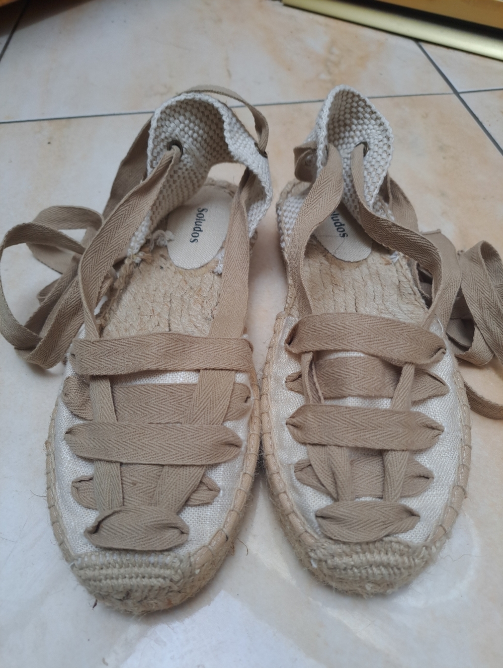 Soludos Lace-Up Espadrille Flats